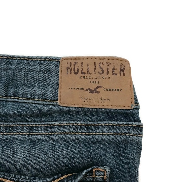 Hollister Distressed Jean Dark Wash Denim - Picture 5 of 5